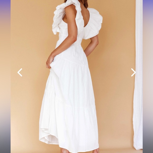 White Ruffled Sundress - Picture 3 of 3